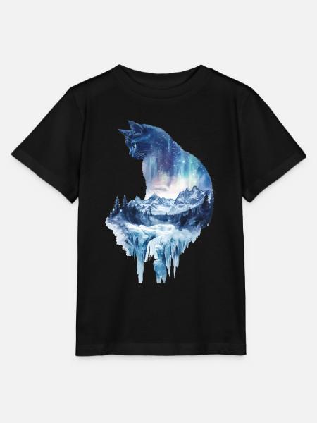 Katze - Stanley/Stella Kinder T-Shirt MINI CREATOR - Schwarz