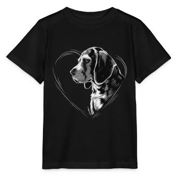 Beagle - Stanley/Stella Kinder T-Shirt MINI CREATOR  - Schwarz - Vorne - Mikhail (115cm)