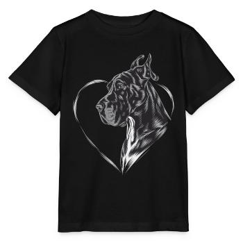Deutsche Dogge - Stanley/Stella Kinder T-Shirt MINI CREATOR  - Schwarz - Vorne - Mikhail (115cm)