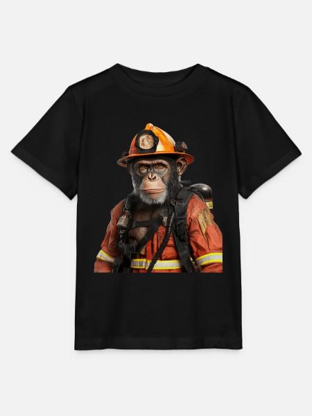 Schimpanse - Stanley/Stella Kinder T-Shirt MINI CREATOR - Schwarz