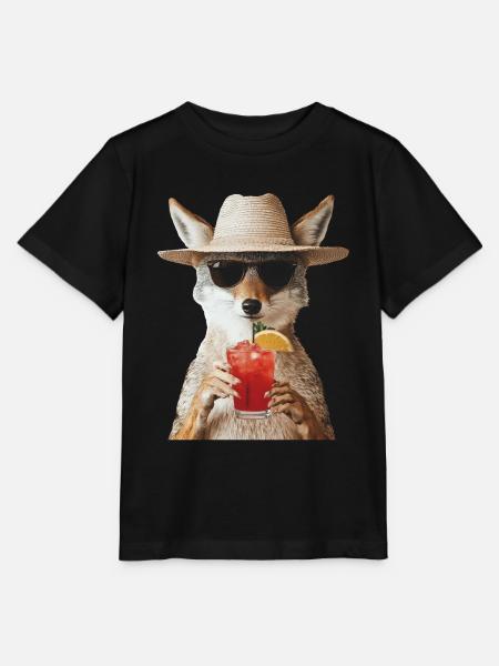 Kojote - Stanley/Stella Kinder T-Shirt MINI CREATOR - Schwarz