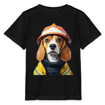 Beagle - Stanley/Stella Kinder T-Shirt MINI CREATOR  - Schwarz - Vorne - Mikhail (115cm)