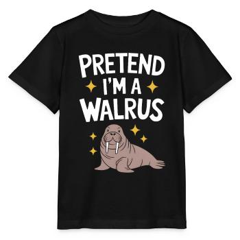 Walross - Stanley/Stella Kinder T-Shirt MINI CREATOR  - Schwarz - Vorne - Mikhail (115cm)