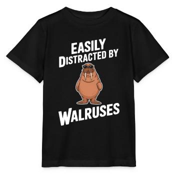 Walross - Stanley/Stella Kinder T-Shirt MINI CREATOR  - Schwarz - Vorne - Mikhail (115cm)