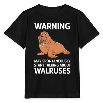 Walross - Stanley/Stella Kinder T-Shirt MINI CREATOR  - Schwarz - Vorne - Mikhail (115cm)