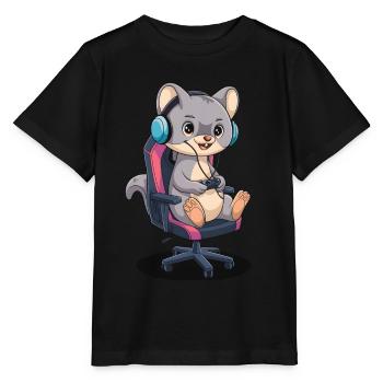Wiesel - Stanley/Stella Kinder T-Shirt MINI CREATOR  - Schwarz - Vorne - Mikhail (115cm)