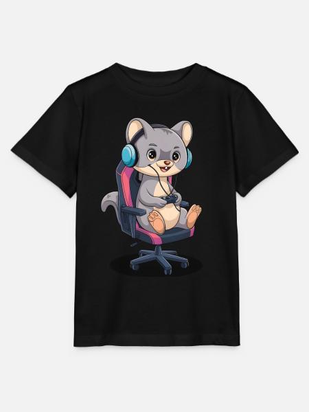 Wiesel - Stanley/Stella Kinder T-Shirt MINI CREATOR  - Schwarz
