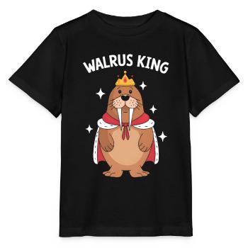 Walross - Stanley/Stella Kinder T-Shirt MINI CREATOR  - Schwarz - Vorne - Mikhail (115cm)