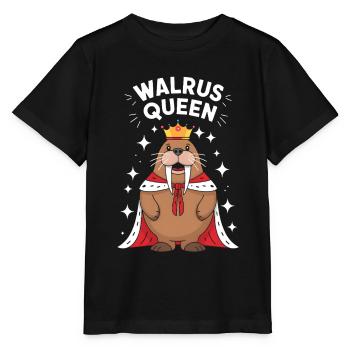 Walross - Stanley/Stella Kinder T-Shirt MINI CREATOR  - Schwarz - Vorne - Mikhail (115cm)