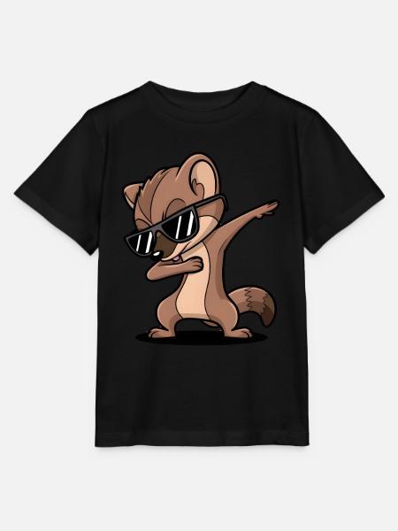 Wiesel - Stanley/Stella Kinder T-Shirt MINI CREATOR  - Schwarz