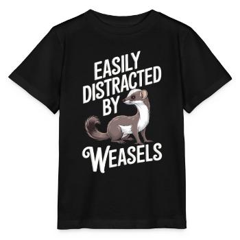 Wiesel - Stanley/Stella Kinder T-Shirt MINI CREATOR  - Schwarz - Vorne - Mikhail (115cm)