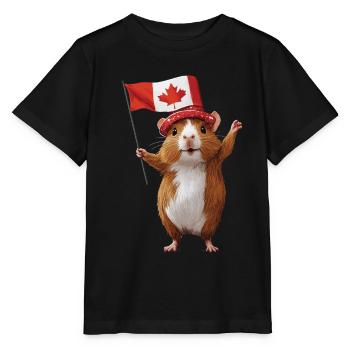 Meerschweinchen - Stanley/Stella Kinder T-Shirt MINI CREATOR  - Schwarz - Vorne - Mikhail (115cm)