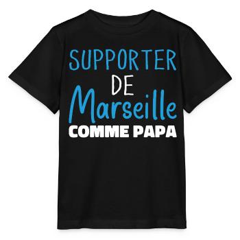 Child Humor Marseille Unterstützer von Marseille - Stanley/Stella Kinder T-Shirt MINI CREATOR  - Schwarz - Vorne - Mikhail (115cm)