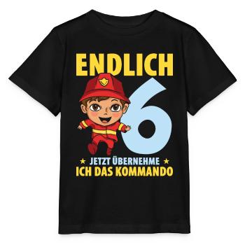 Endlich 6 Jetzt Übernehme Ich Das Kommando - Stanley/Stella Kinder T-Shirt MINI CREATOR  - Schwarz - Vorne - Mikhail (115cm)