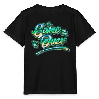 Game Over Graffiti - T-shirt bio MINI CREATOR Stanley/Stella Enfant - noir - Devant - Mikhail (115cm)