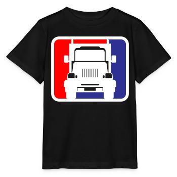 Truck Truck Logo | Colors can be changed - Stanley/Stella MINI CREATOR Kids’ T-Shirt - black - Front - Mikhail (115cm)