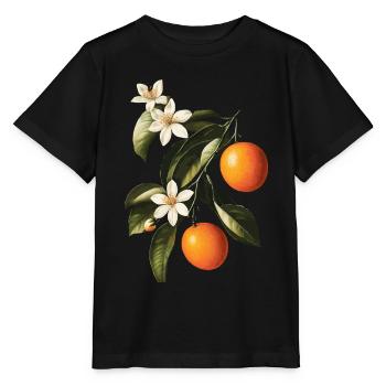 Orange - Stanley/Stella Kinder T-Shirt MINI CREATOR  - Schwarz - Vorne - Mikhail (115cm)