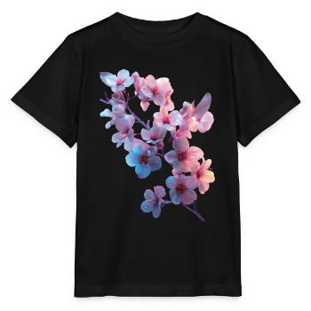 Kirschblüten - Stanley/Stella Kinder T-Shirt MINI CREATOR  - Schwarz - Vorne - Mikhail (115cm)