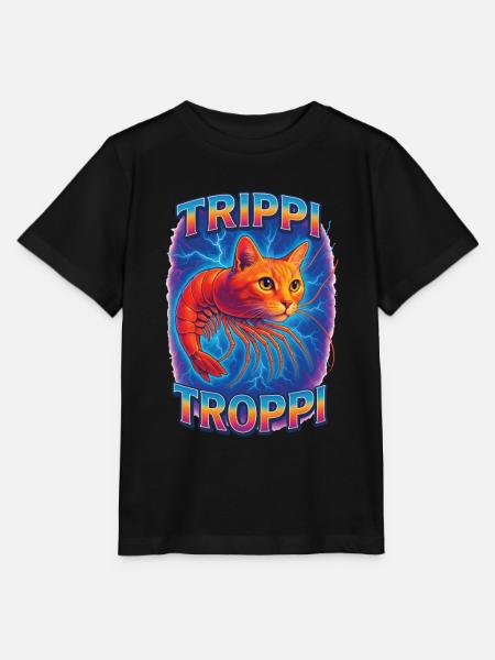 Katze Garnelen - Stanley/Stella Kinder T-Shirt MINI CREATOR - Schwarz