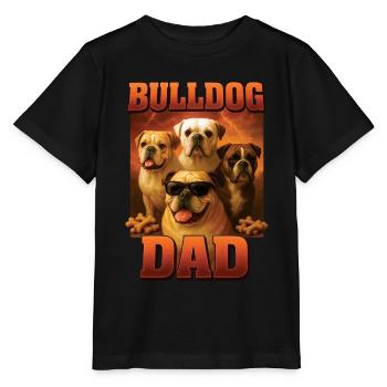 Bulldogge - Stanley/Stella Kinder T-Shirt MINI CREATOR  - Schwarz - Vorne - Mikhail (115cm)
