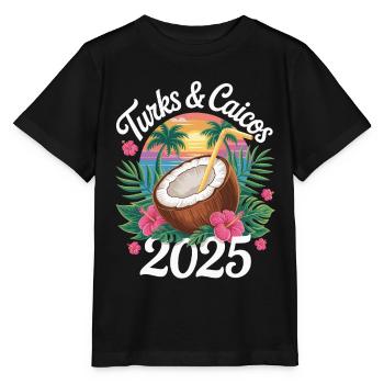 Turks- und Caicosinseln - Stanley/Stella Kinder T-Shirt MINI CREATOR  - Schwarz - Vorne - Mikhail (115cm)