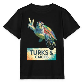 Turks- und Caicosinseln - Stanley/Stella Kinder T-Shirt MINI CREATOR  - Schwarz - Vorne - Mikhail (115cm)