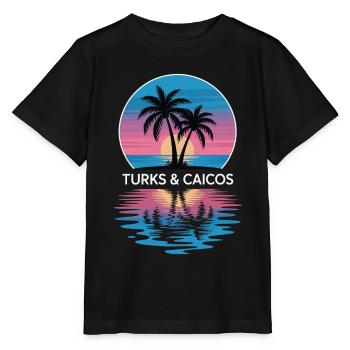 Turks- und Caicosinseln - Stanley/Stella Kinder T-Shirt MINI CREATOR  - Schwarz - Vorne - Mikhail (115cm)