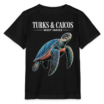 Turks- und Caicosinseln - Stanley/Stella Kinder T-Shirt MINI CREATOR  - Schwarz - Vorne - Mikhail (115cm)