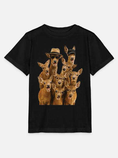 Reh - Stanley/Stella Kinder T-Shirt MINI CREATOR  - Schwarz
