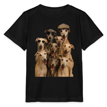 Windhund - Stanley/Stella Kinder T-Shirt MINI CREATOR  - Schwarz - Vorne - Mikhail (115cm)