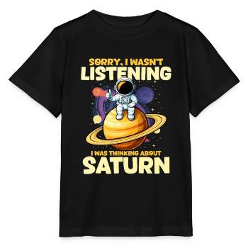 Saturne - T-shirt bio MINI CREATOR Stanley/Stella Enfant - noir - Devant - Mikhail (115cm)