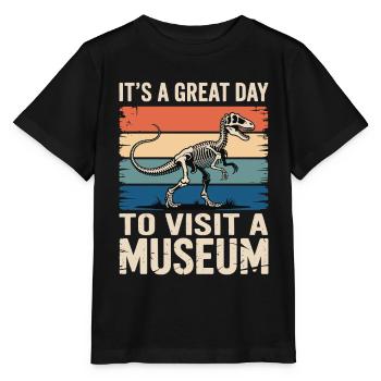 Museum - Stanley/Stella MINI CREATOR Kids’ T-Shirt - black - Front - Mikhail (115cm)