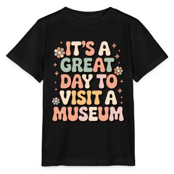 Musée - T-shirt bio MINI CREATOR Stanley/Stella Enfant - noir - Devant - Mikhail (115cm)