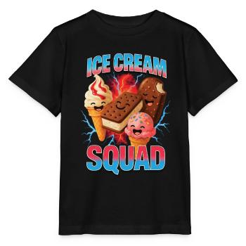 Crème glacée Crème glacée - T-shirt bio MINI CREATOR Stanley/Stella Enfant - noir - Devant - Mikhail (115cm)