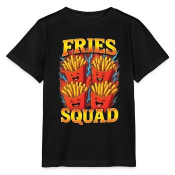 French fries - Stanley/Stella MINI CREATOR Kids’ T-Shirt - black - Front - Mikhail (115cm)