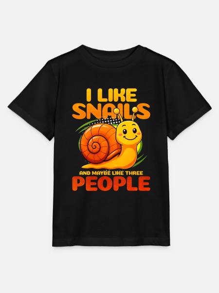 Schnecke - Stanley/Stella Kinder T-Shirt MINI CREATOR - Schwarz