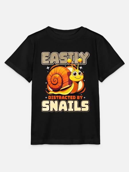 Schnecke - Stanley/Stella Kinder T-Shirt MINI CREATOR - Schwarz