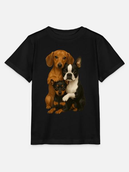 Hund Hunde Süße Hunde - Stanley/Stella Kinder T-Shirt MINI CREATOR - Schwarz