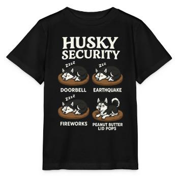 Husky - Stanley/Stella Kinder T-Shirt MINI CREATOR  - Schwarz - Vorne - Mikhail (115cm)