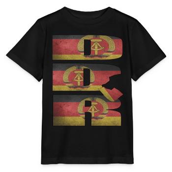 DDR - Stanley/Stella Kinder T-Shirt MINI CREATOR  - Schwarz - Vorne - Mikhail (115cm)