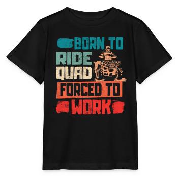 Quad Quad Riders - Nés du quad VTT - T-shirt bio MINI CREATOR Stanley/Stella Enfant - noir - Devant - Mikhail (115cm)