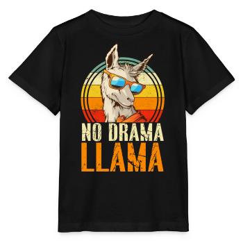 Pas de drame LLama - T-shirt bio MINI CREATOR Stanley/Stella Enfant - noir - Devant - Mikhail (115cm)