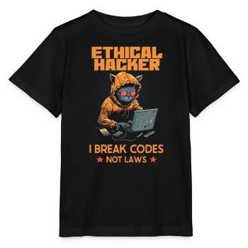 Analyste en piratage éthique Cybersécurité éthique - T-shirt bio MINI CREATOR Stanley/Stella Enfant - noir - Devant - Mikhail (115cm)
