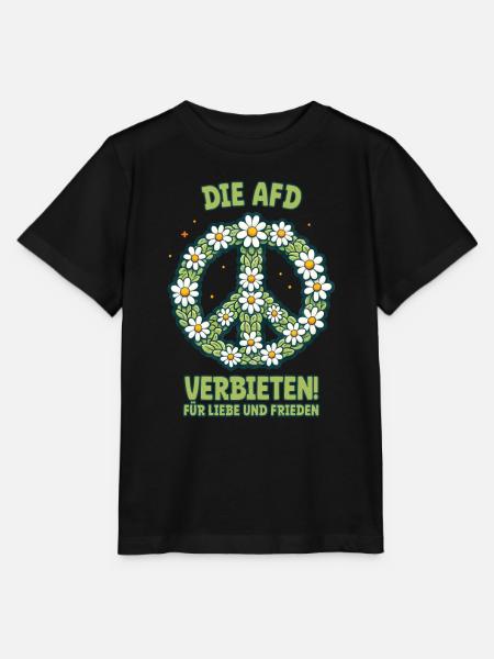 Sprüche gegen Rechts - AfD verbieten - Stanley/Stella Kinder T-Shirt MINI CREATOR - Schwarz