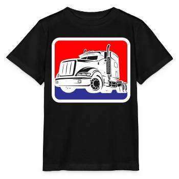 Truck Truck Logo | Colors can be changed - Stanley/Stella MINI CREATOR Kids’ T-Shirt - black - Front - Mikhail (115cm)