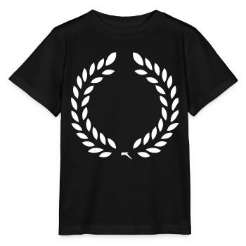 Lorbeerkranz - Auszeichnung der Ehren & des Sieges - Stanley/Stella Kinder T-Shirt MINI CREATOR  - Schwarz - Vorne - Mikhail (115cm)