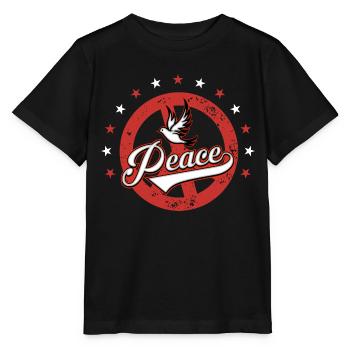 Paix - T-shirt bio MINI CREATOR Stanley/Stella Enfant - noir - Devant - Mikhail (115cm)