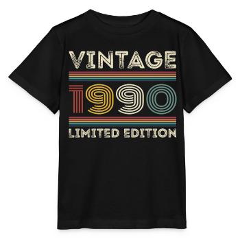 1990 Geburtstag 1990 Retro 1990 Geschenk 1990 - Stanley/Stella Kinder T-Shirt MINI CREATOR  - Schwarz - Vorne - Mikhail (115cm)