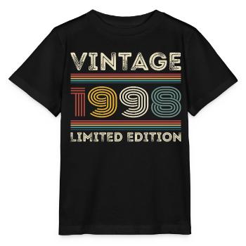 1998 Geburtstag 1998 Retro 1998 Geschenk 1998 - Stanley/Stella Kinder T-Shirt MINI CREATOR  - Schwarz - Vorne - Mikhail (115cm)