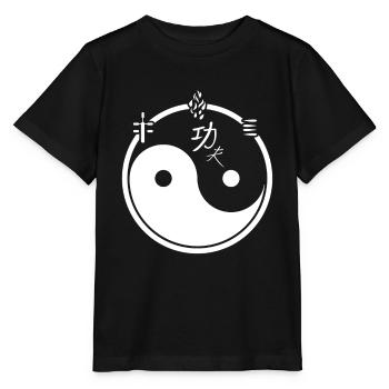 Tai Chi Taijiquan Ying Yang - T-shirt bio MINI CREATOR Stanley/Stella Enfant - noir - Devant - Mikhail (115cm)